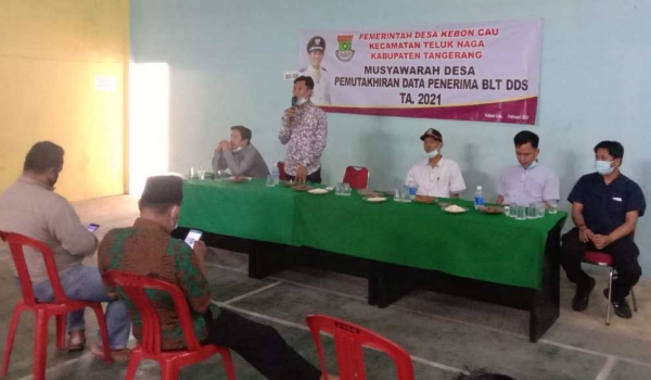 Desa Kebon Cau Menggelar Musyawarah Pemutakhiran Data Penerima BLT DDS TA.2021
